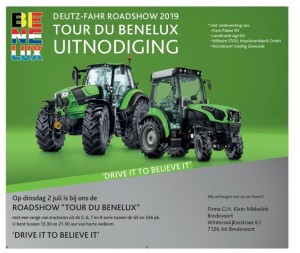 Uitnodiging Roadshow Dinsdag 2 juli